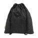 Dropex black  recycled cotton drawstring bag 