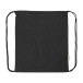Dropex black  recycled cotton drawstring bag 