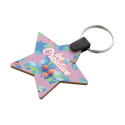 Fjerny Creative natuurlijk  aangepaste kerstsleutelhanger, ster 