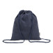 Dropex donker blauw  recycled katoenen trekkoord tas 