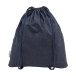 Dropex donker blauw  recycled katoenen trekkoord tas 