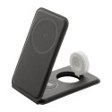 LuxCharge Stand black  RPU mobile holder wireless charger 