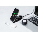 LuxCharge Stand black  RPU mobile holder wireless charger 