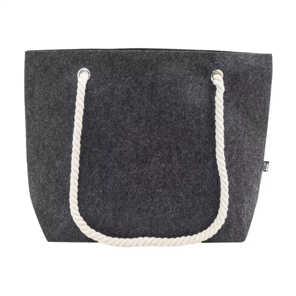 Refelt Beach dark grey  RPET beach bag 