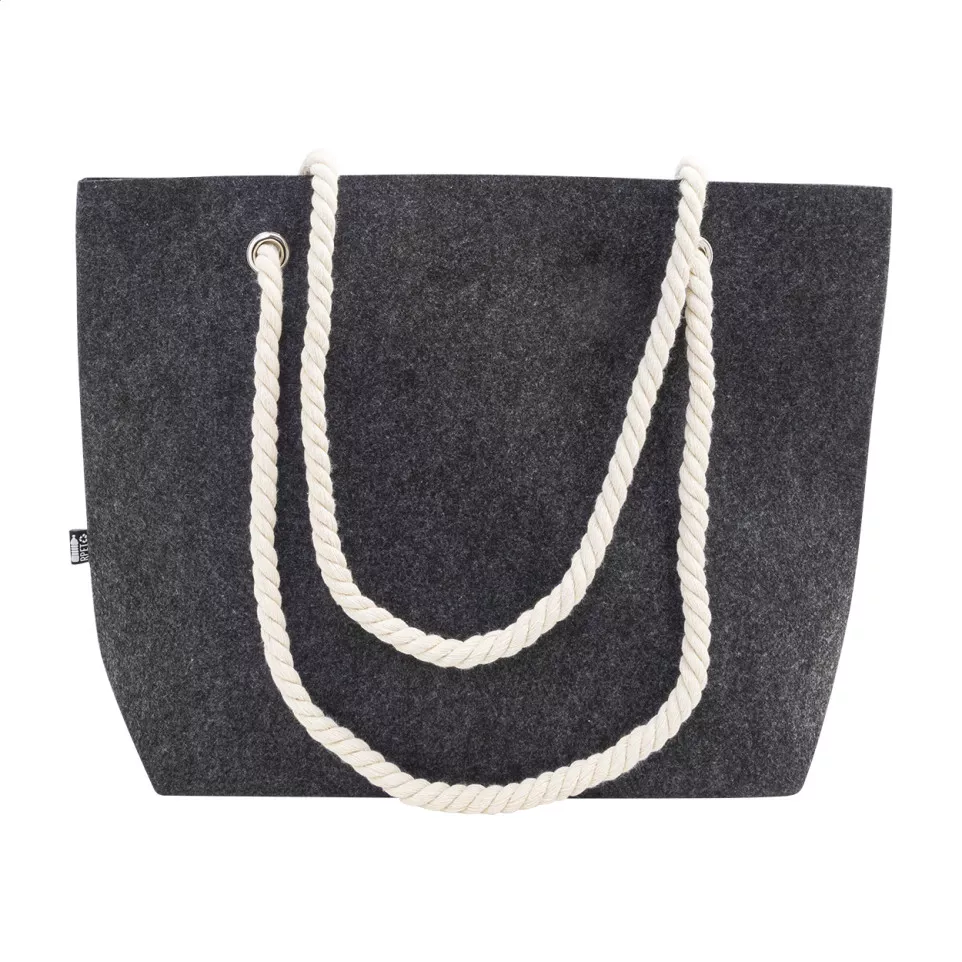 Refelt Beach dark grey  RPET beach bag 