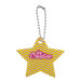 CreaFelt Key Xmas white  custom Christmas keyring, star 