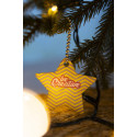 CreaFelt Key Xmas wit  aangepaste kerstsleutelhanger, ster 