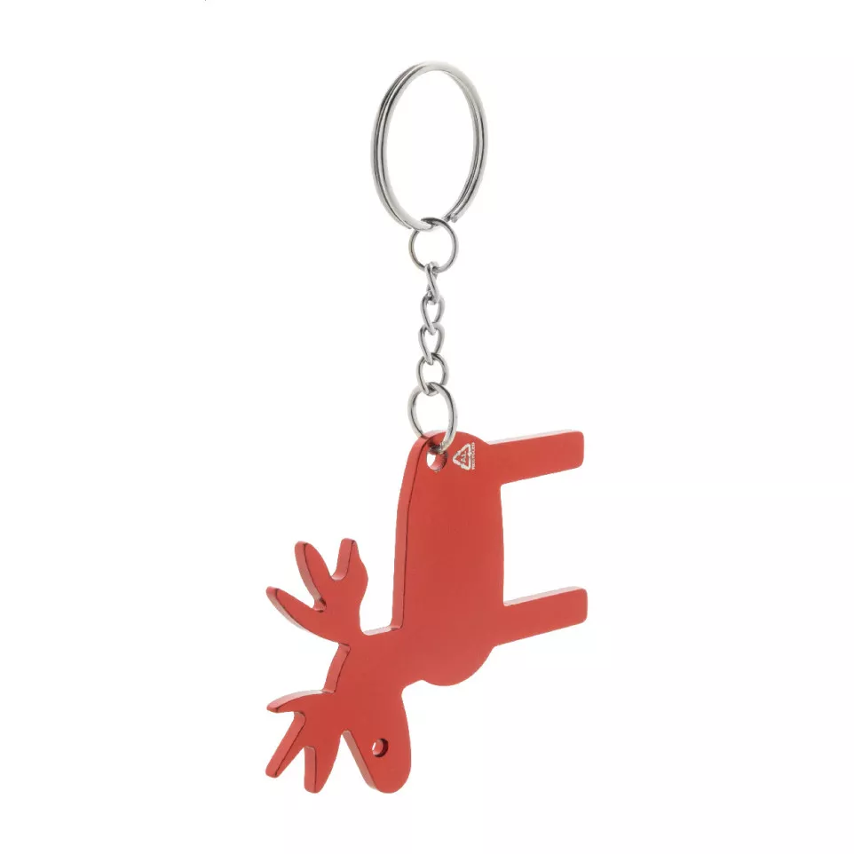 Renkey rood  Kerstsleutelhanger 