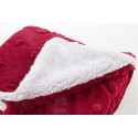 Valsatra burgundy  RPET Christmas blanket 