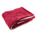 Valsatra burgundy  RPET Christmas blanket 
