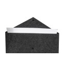 Refelt Slim donker grijs  RPET document tas 