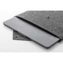 Refelt Slim donker grijs  RPET document tas 