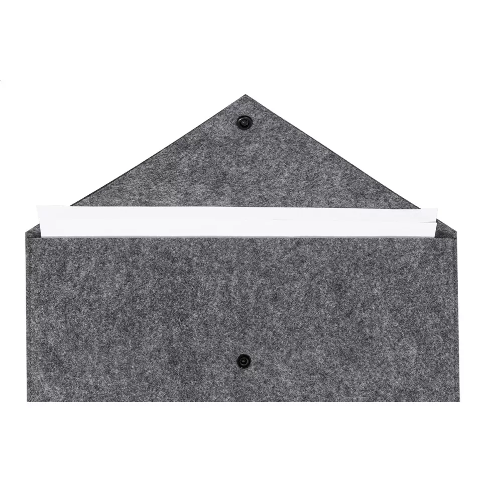 Refelt Slim grijs  RPET document tas 