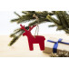 Joulox red  RPET Christmas tree ornament, reindeer 