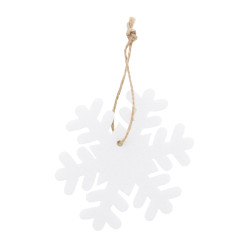 Joulox white  RPET Christmas tree ornament, snowflake 