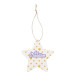 CreaJul Seed natural  custom seed paper Christmar tree ornament, star 