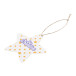 CreaJul Seed natural  custom seed paper Christmar tree ornament, star 