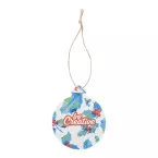 CreaJul Seed natural  custom seed paper Christmar tree ornament, round 