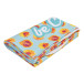 CreaFleece blanc  couverture polaire personnalisable en RPET 