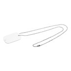 Delta silver  ID tag necklace 