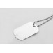 Delta silver  ID tag necklace 