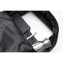 Recabak black  recycled canvas backpack 