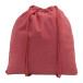 Dropex rood  recycled katoenen trekkoord tas 