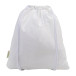 Dropex wit  recycled katoenen trekkoord tas 