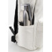 Recabak white  recycled canvas backpack 