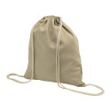 Dropex natural  recycled cotton drawstring bag 