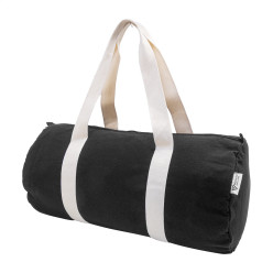 Rekan Duff noir  Sac de sport en canvas recyclé 