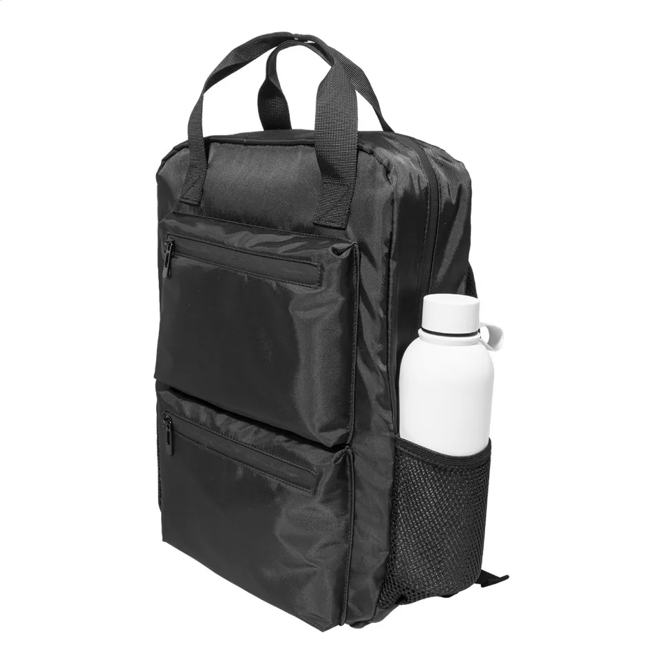 Westing black  RPET twill backpack 