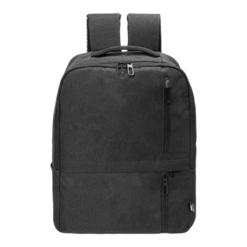 Lauder black  RPET backpack 