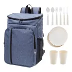 Duonic donker blauw  RPET koelere picknick rugzak 