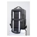 Brunel black  RPET backpack 