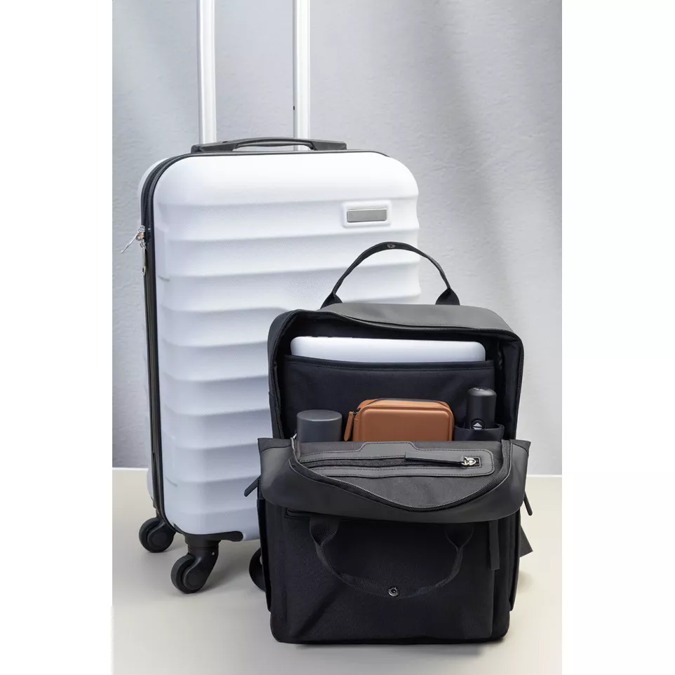 Brunel black  RPET backpack 