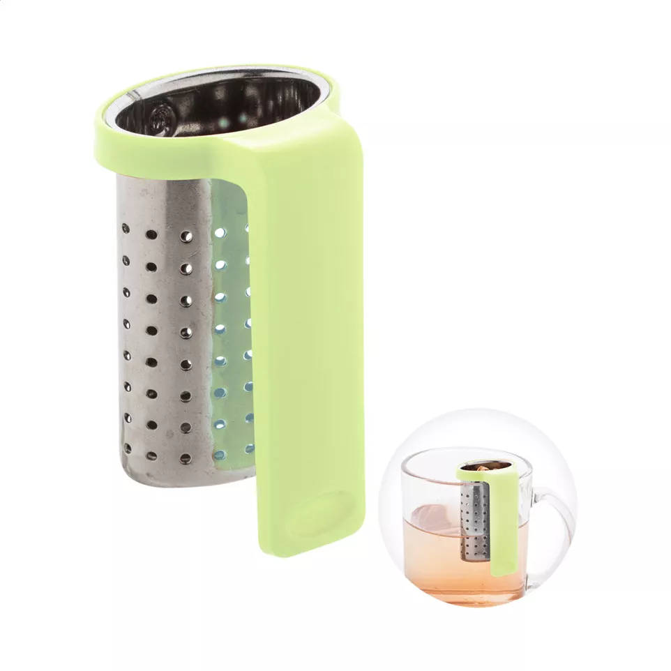Leaflet lime green  tea infuser 