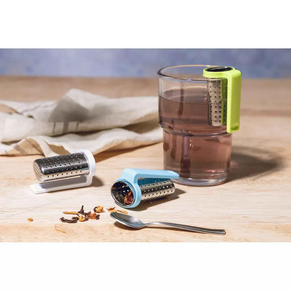 Leaflet lime green  tea infuser 