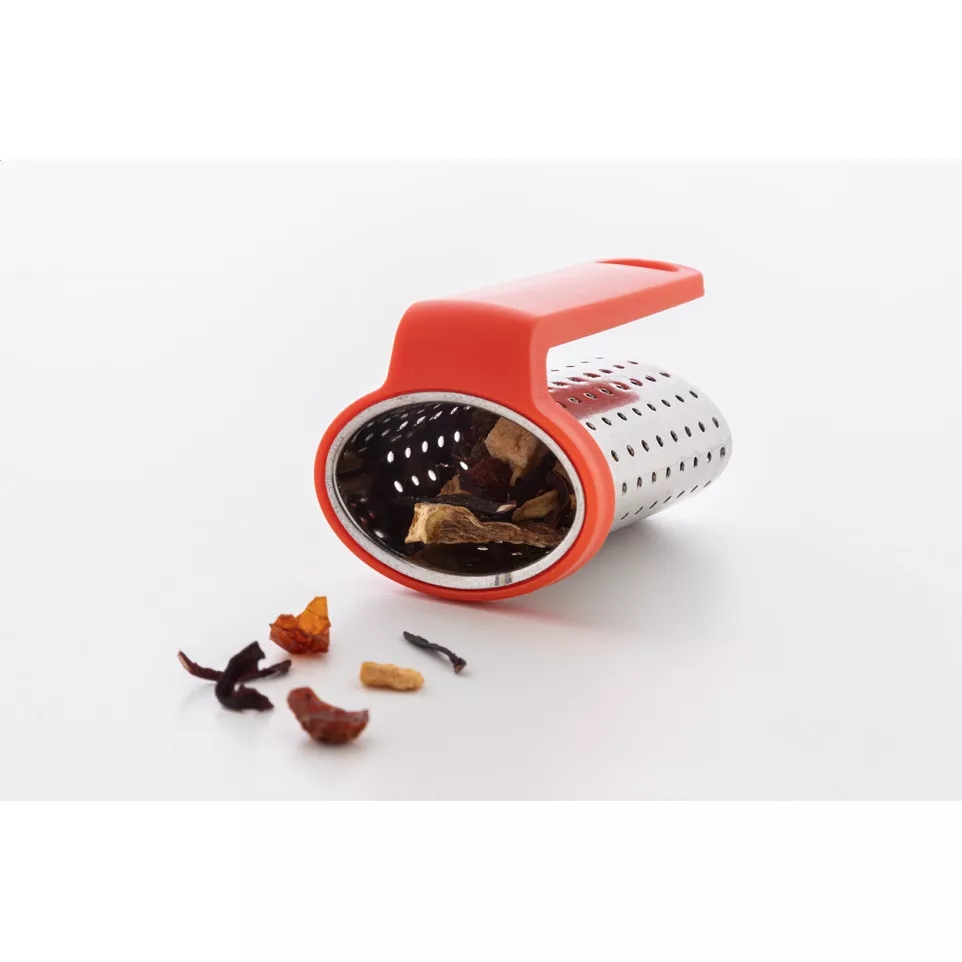Leaflet red  tea infuser 