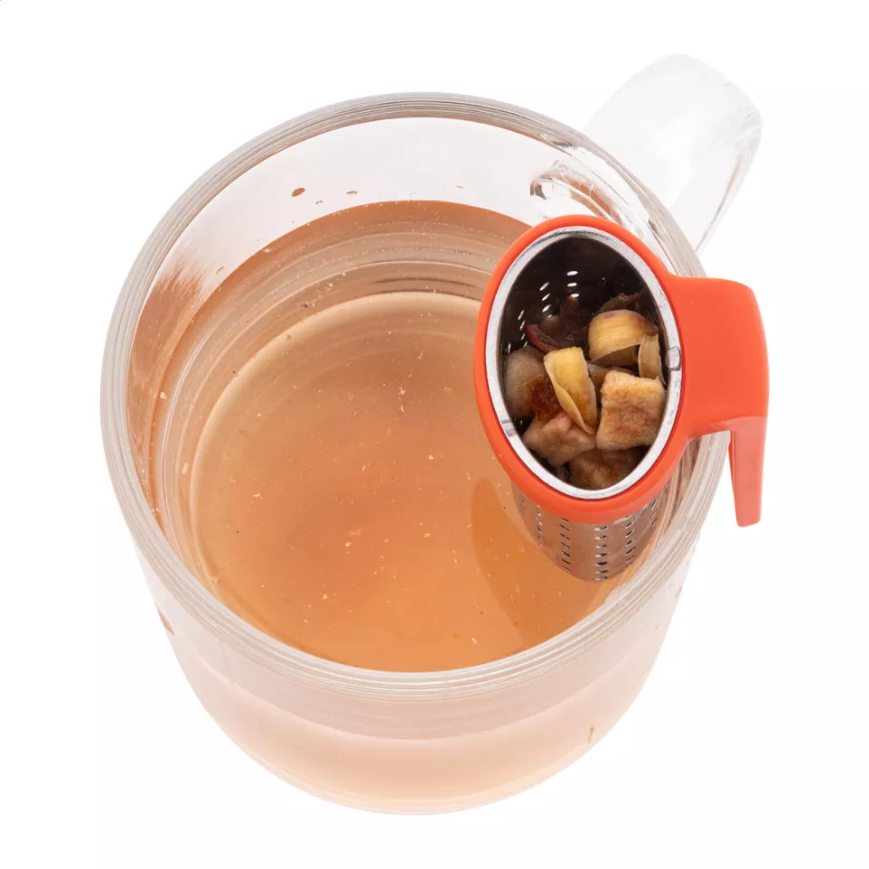 Leaflet red  tea infuser 