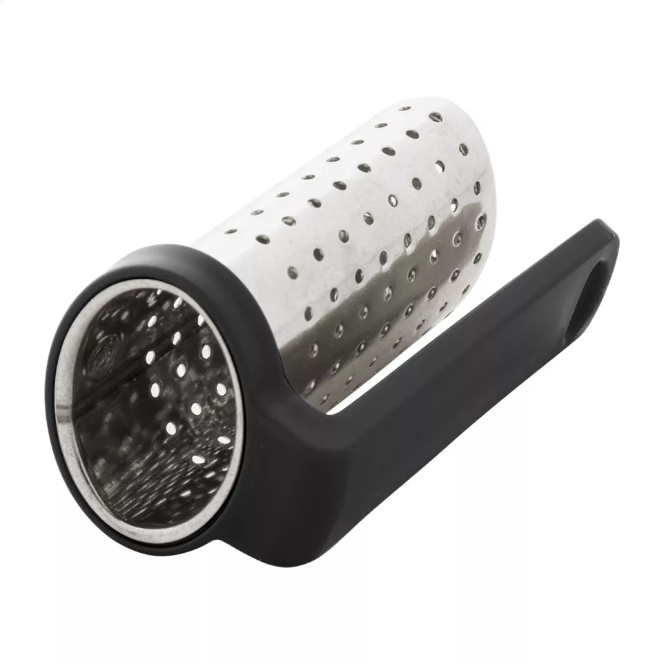 Leaflet zwart  thee infuser 