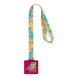 Subdal Colour Square rose transparent  Médaille personnalisée 