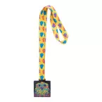 Subdal Colour Square noir transparent  Médaille personnalisée 