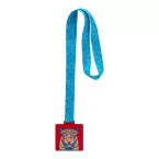 Subdal Colour Square transparent red  custom medal 