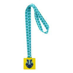 Subdal Colour Square jaune transparent  Médaille personnalisée 