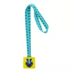 Subdal Colour Square transparant geel  custom made medaille 