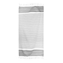 Tulum grey  beach towel 