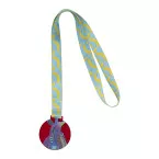 Subdal Colour transparent red  custom medal 