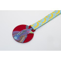 Subdal Colour rouge transparent  Médaille sur mesure 