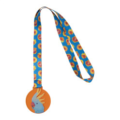 Subdal Colour orange transparent  Médaille sur mesure 